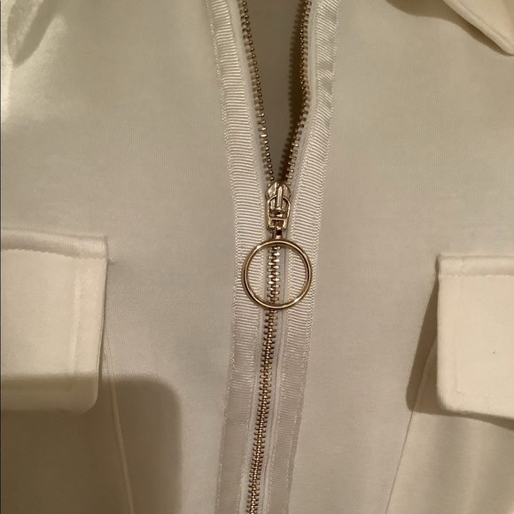 Pocket and zipper detailed midi dress. - Picture 2 of 11